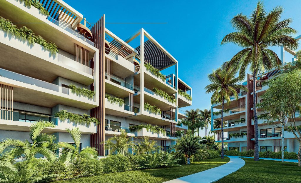Proyecto de apartamentos en construcción de 2 habitaciones a 5 minutos de Downtown, Punta Cana – TS