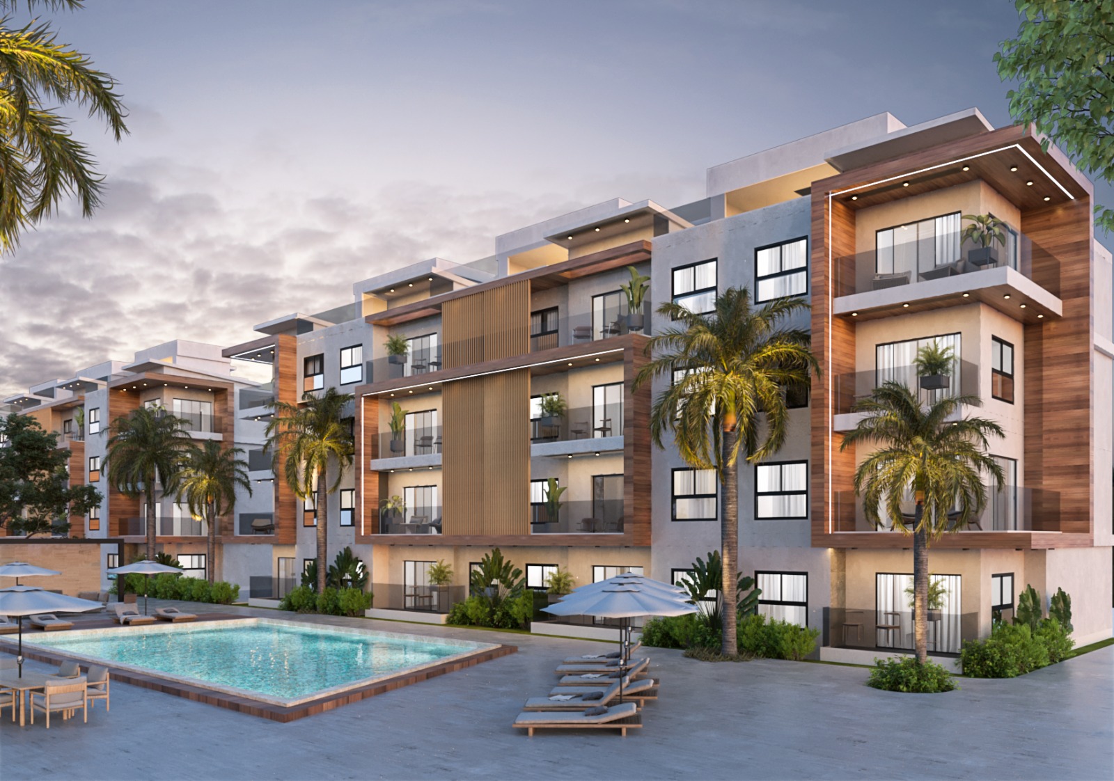 Proyecto de apartamentos en construcción de 1 habitación en Punta Cana – MT