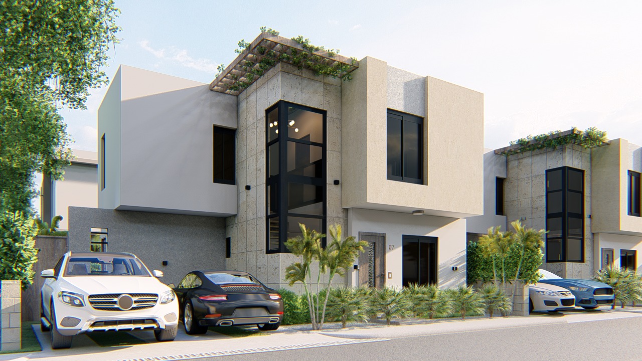 Proyecto de villas en construcción de 3 habitaciones en Punta Cana – TB